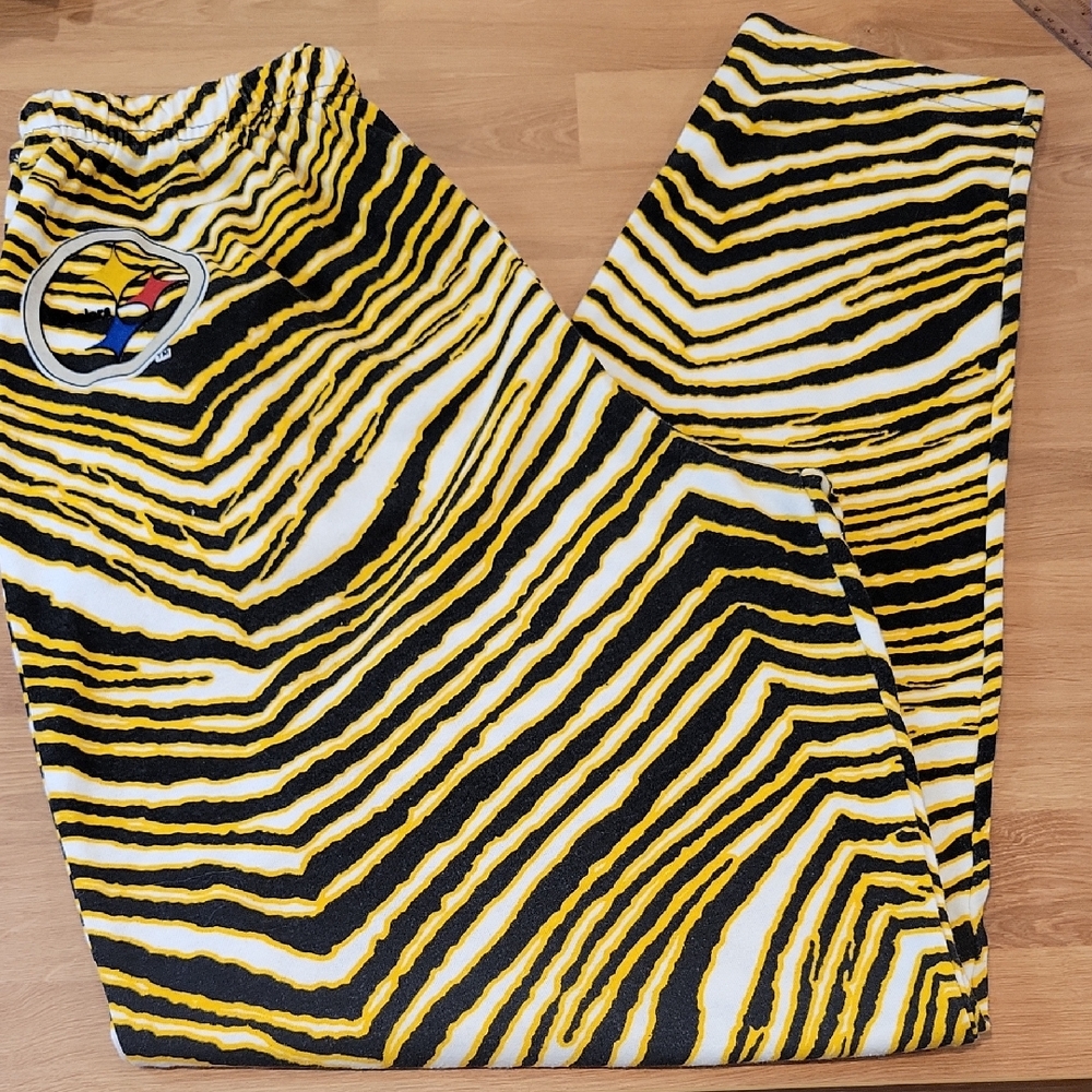 Zubaz, Vintage,  Steelers, Tiger, Pants, L